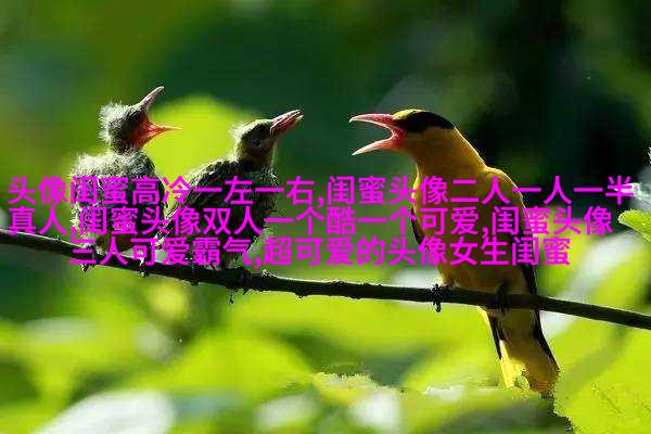 好看的头像女生闺蜜2人(24张)